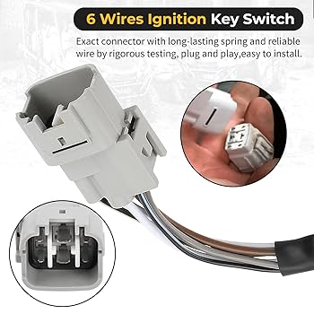 Amazon.com: M MATI Ignition Key Switch 6 Wires for Kawasaki